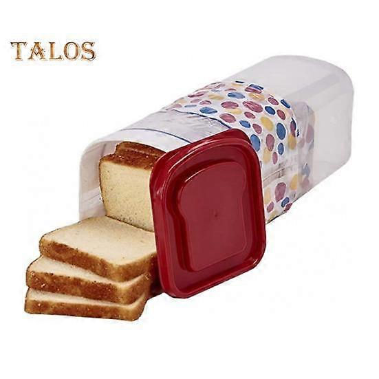Bread Toast Storage Box with Airtight Lid Freshness Bread Storage Container Multifunctional Bread Loaf Dispenser Plastic Sandwich Bread Keeper for
