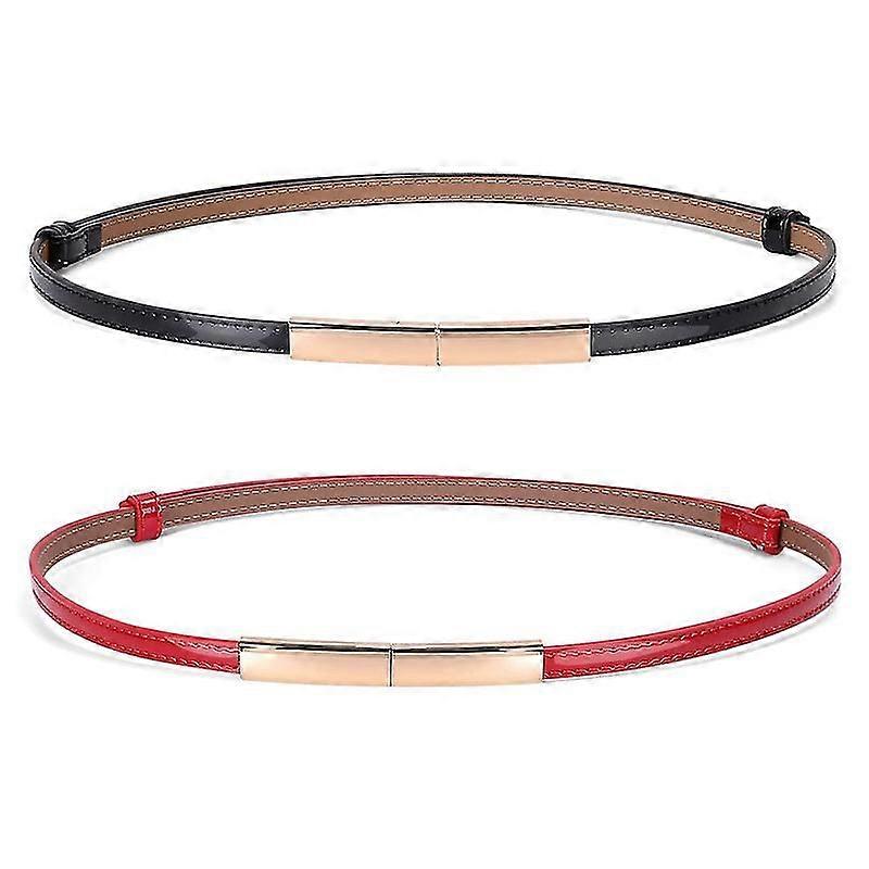 Naisten laiha kiiltonahkavyö