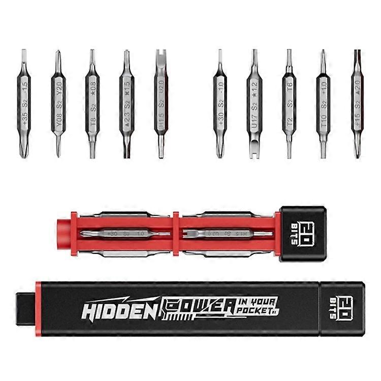JAKEMY JM-8195 21-in-1 Multi-Function Screwdriver Tool Set with 10 Dual Ends Bits
