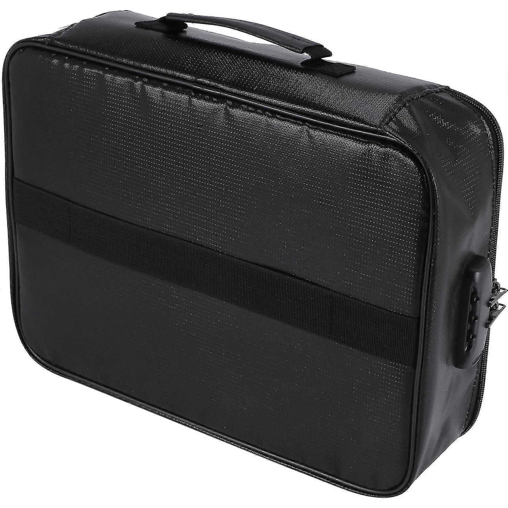 Fireproof Document Storage lockBag,Carry Wallet,Multi-Layer Portable Document Storage,Suitable for Important Documents