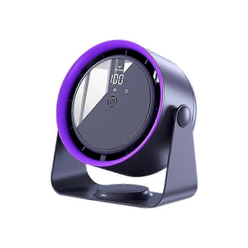 Silent Desktop Electric Fan 360 Rotation Home Office USB Charging Portable Air Cooling Circulating Fan