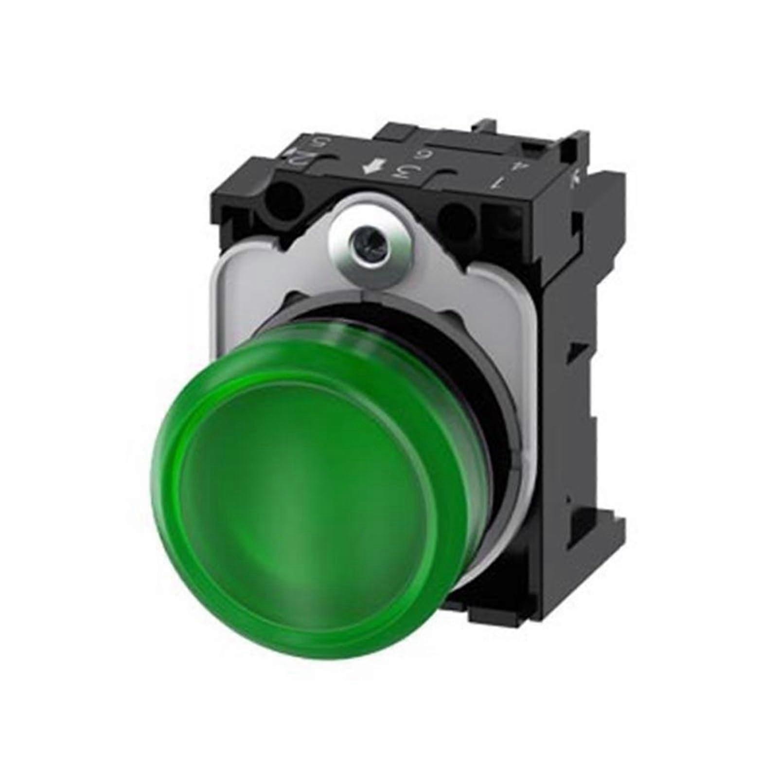 Indicator Lamps 3SU1106-6AA40-1AA0 | LED Signal Light 24V | Compact Design | Clear Lens | Siemens Model 3SU11066AA401AA0