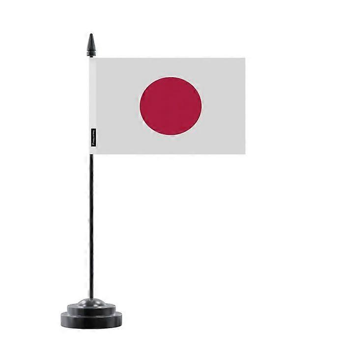 Table Flag - Japan - 14 x 21 cm - Polyester - Plastic Pole - Double-sided Print