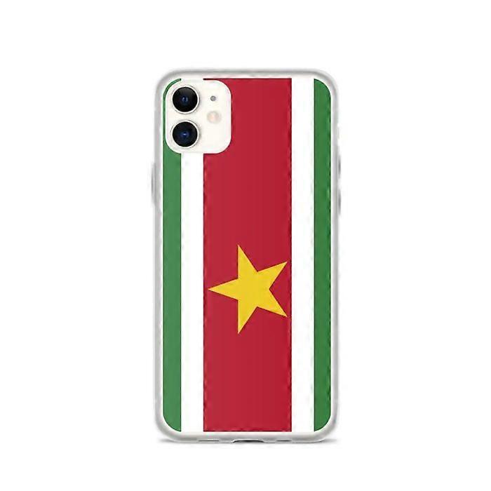 iPhone Case - Multicolor - Suriname Flag - Flexible - Compatible with iPhone 11 - Vertical