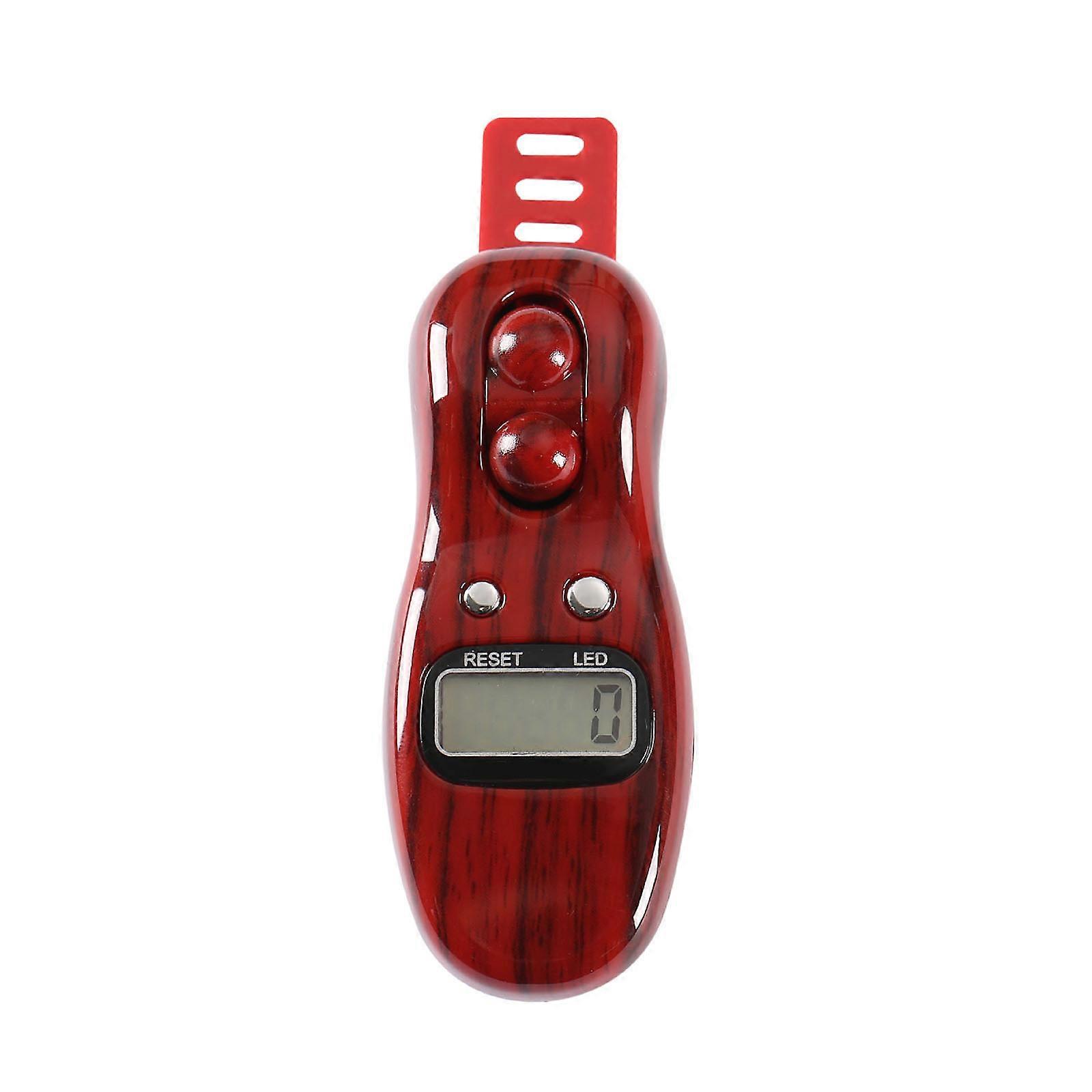 Handheld Large Screen Electrical Digital Display Portable Finger Counter Prayer Relaxation Tool Meditation Decompression Red