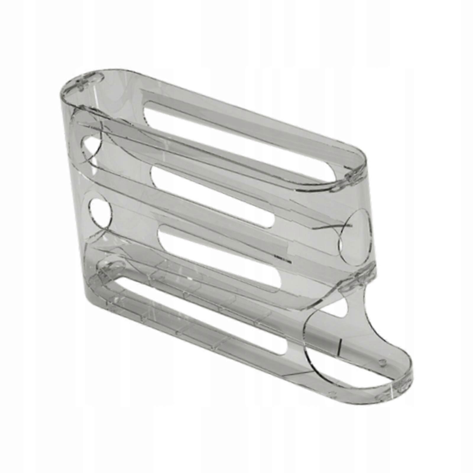 Egg Holder For Fridge Egg Tray 4 Tiers Large Capacity Rolling Eggs Gray