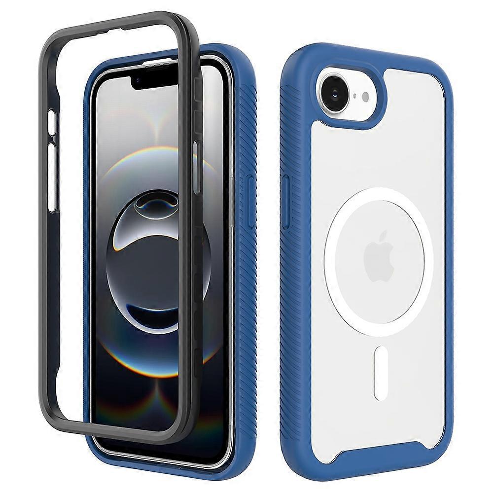 For iPhone 16e Case PC + TPU Protective Phone Cover Support Wireless Charging