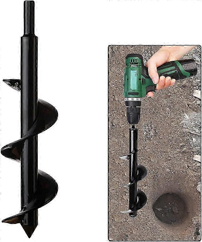 Stainless Steel Hex Shank, Thermal Auger, Digging Holes Deep Cultivate, Handy Planting tool for Flow