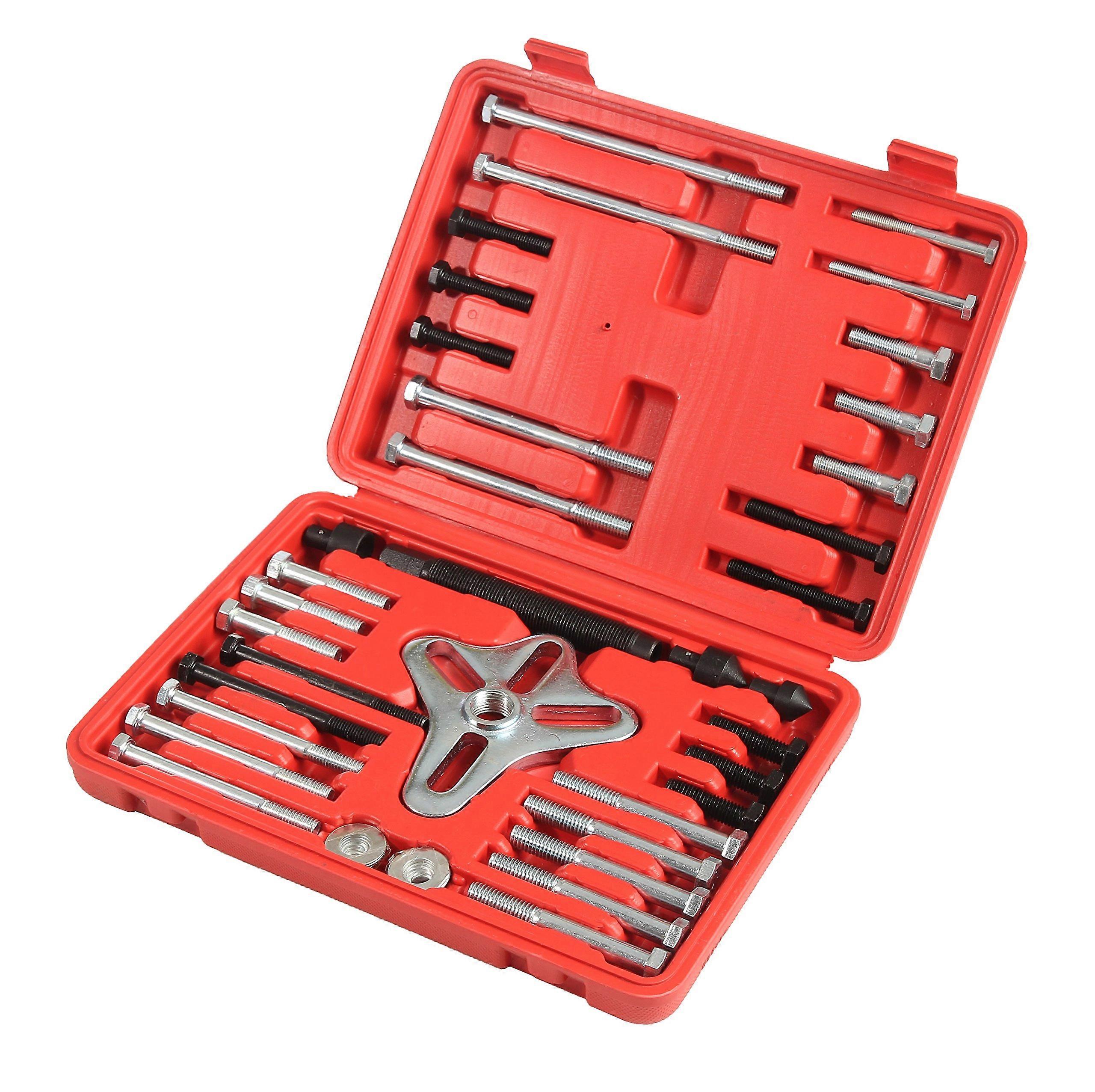 Harmonic Balancer Puller Tool Set, Crankshaft Pulley Removal Kit with Heavy-Duty Case for Automotive Use