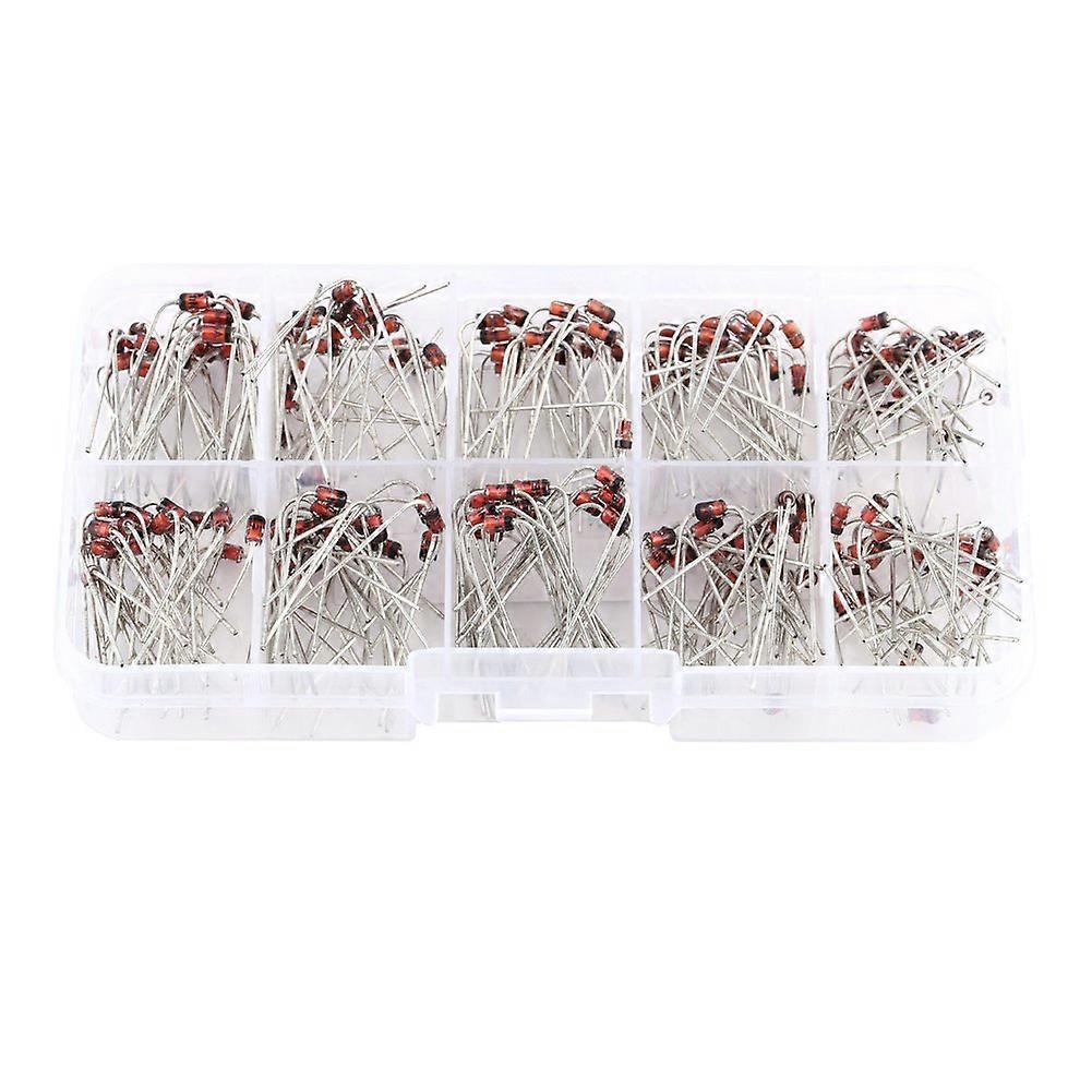 1W Zener Diode Kit 200pcs 10 Values 1N47281N4737 3.3V7.5V