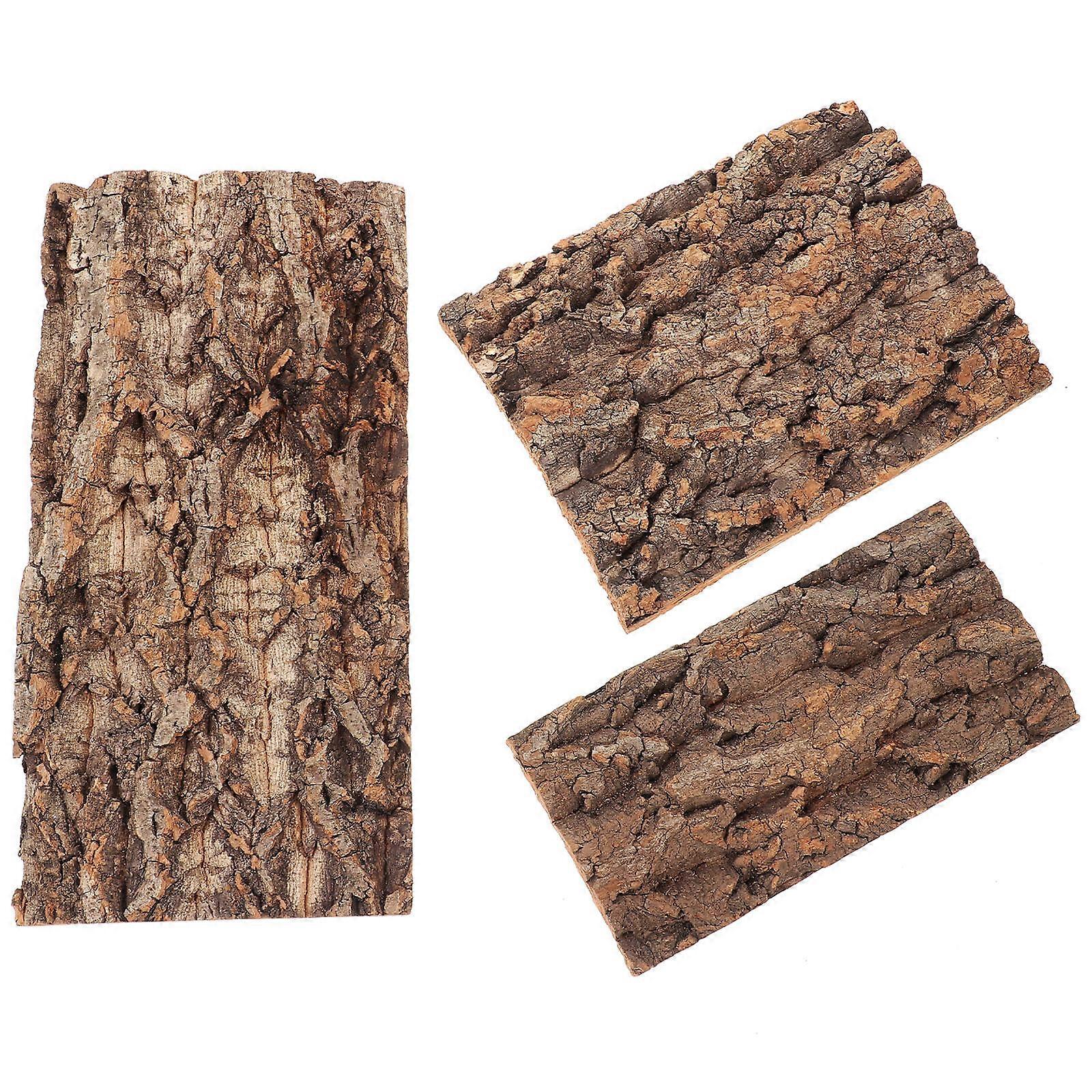 Reptile Habitat Supplies, Durable Bark Decor, Safe for Small Pets