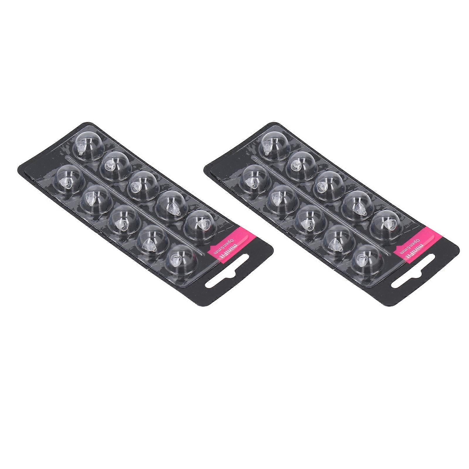 20pcs Double Vent Bass Domes Single Layer Silicone Replacement Open Vent Bass Domes Transparent for Minifit 6mm 