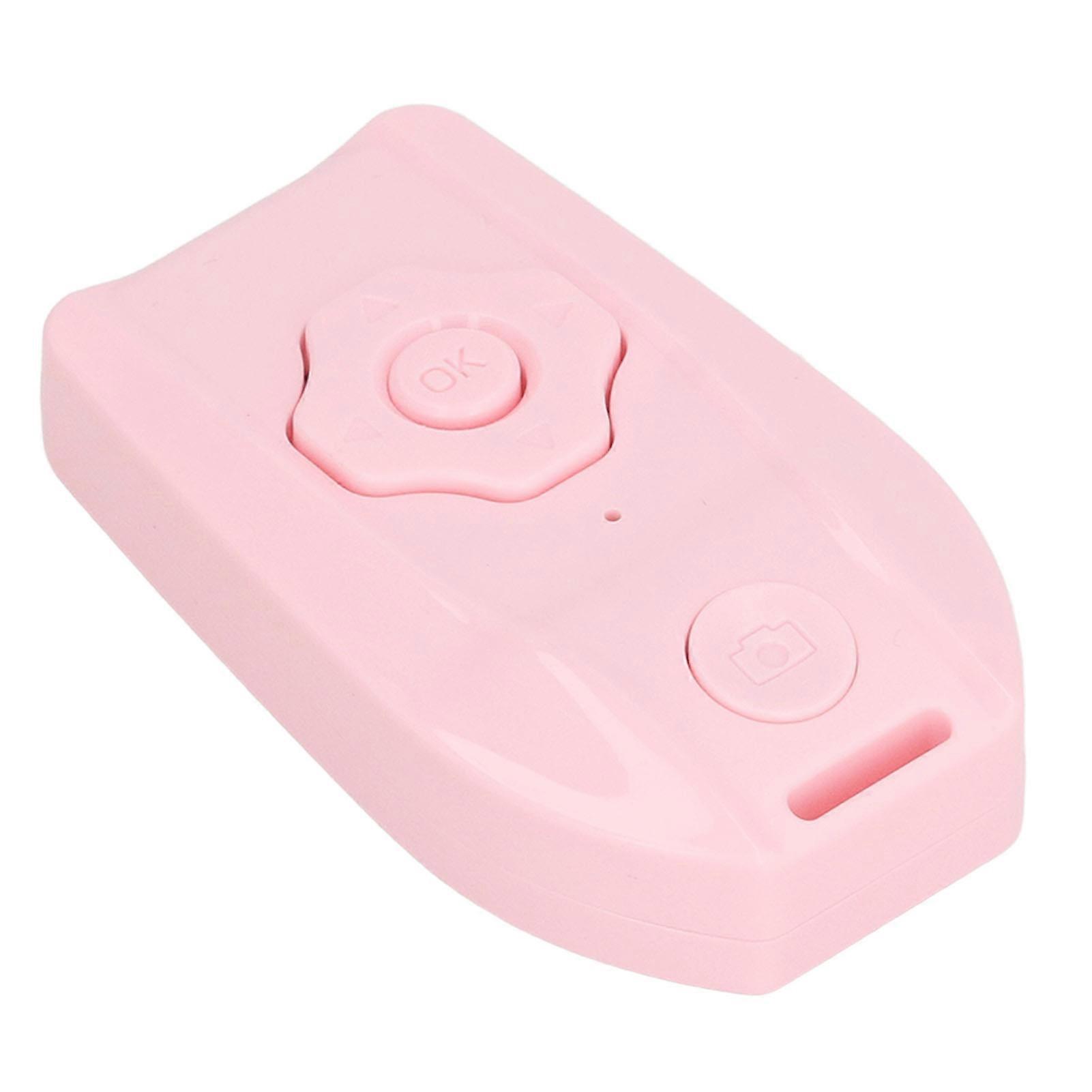 Bluetooth Remote Page Turner USB Rechargeable Wireless Camera Shutter Remote Photo Video Clicker for Smartphones Selfies Pink 