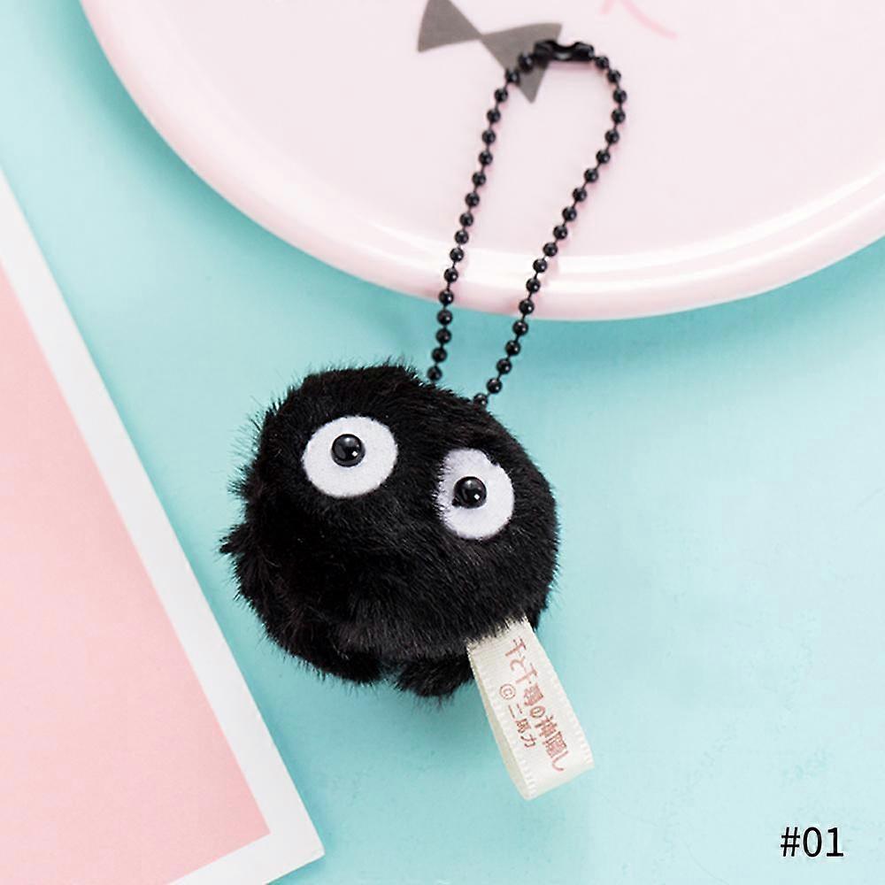Popular Totoro Ghibli Products Spirited Away Plush Toys Dust Sprite Keychain