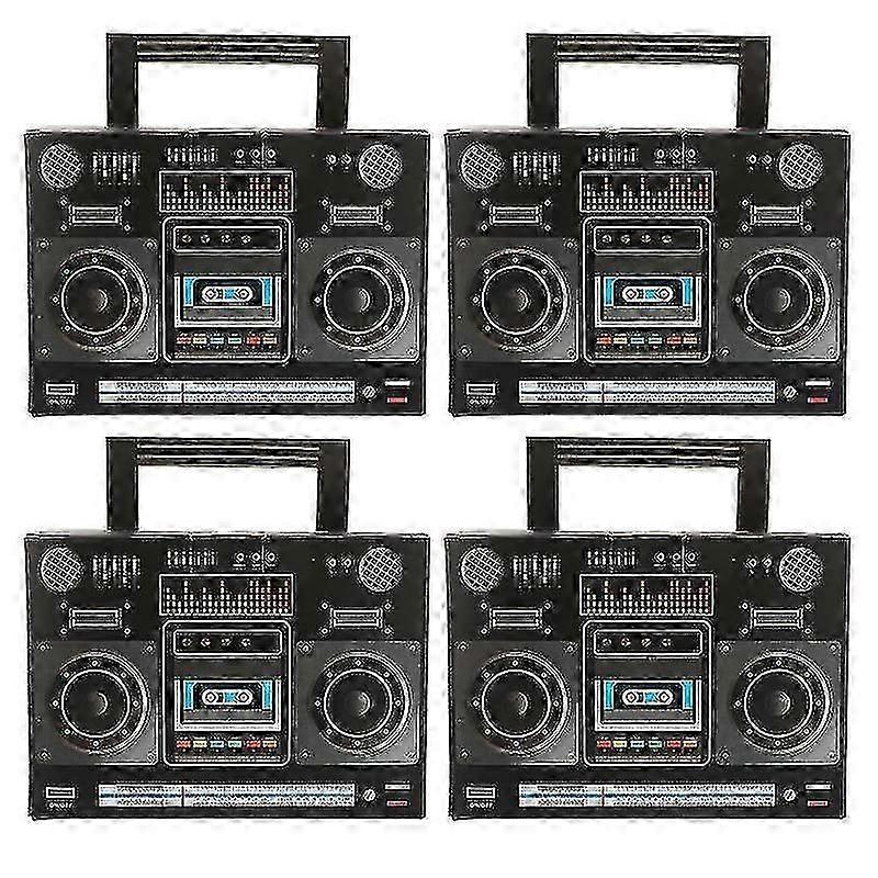 17X12x10cm Assorted Color Voice Recorders 4pcs Portable Cake Box Dessert Wrapping Box Muffin Box Wra
