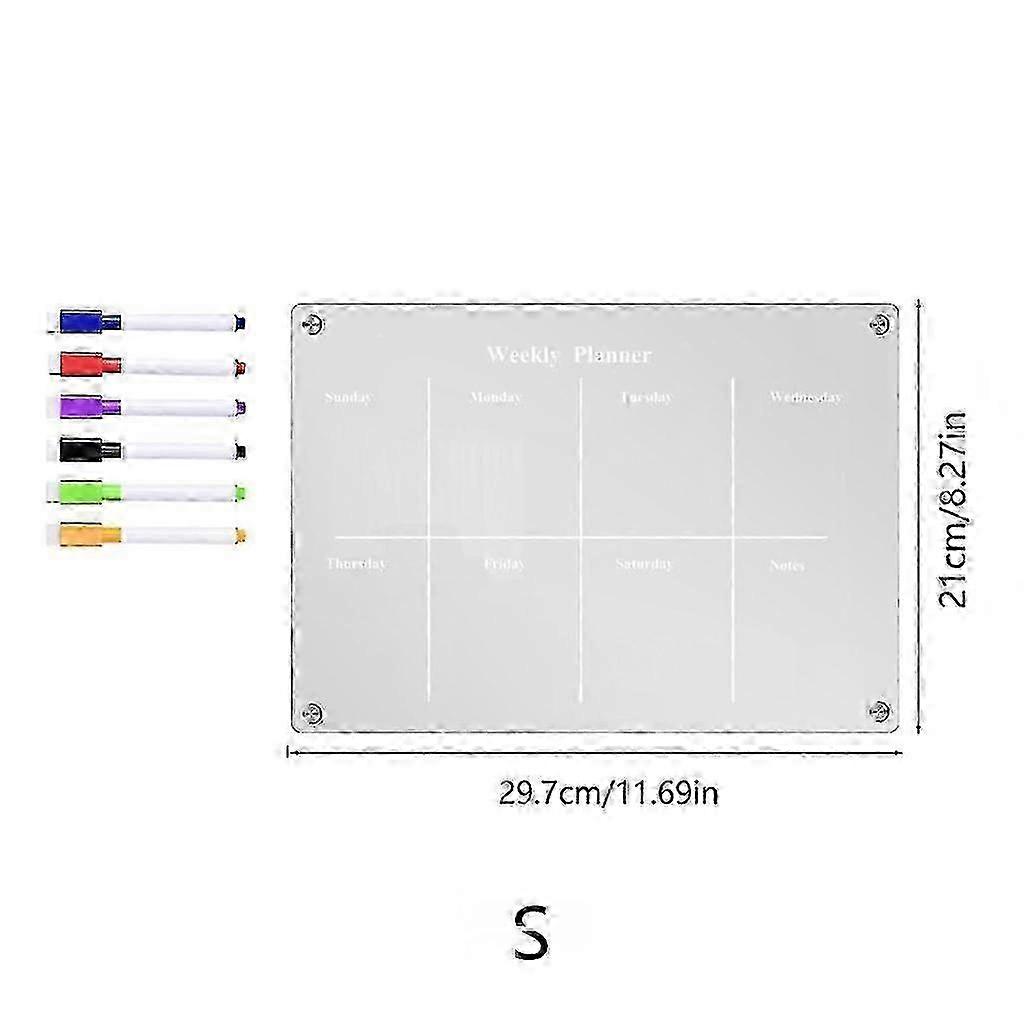2025 Weekly Planner Whiteboard Fridge Message Schedule Board 8 S