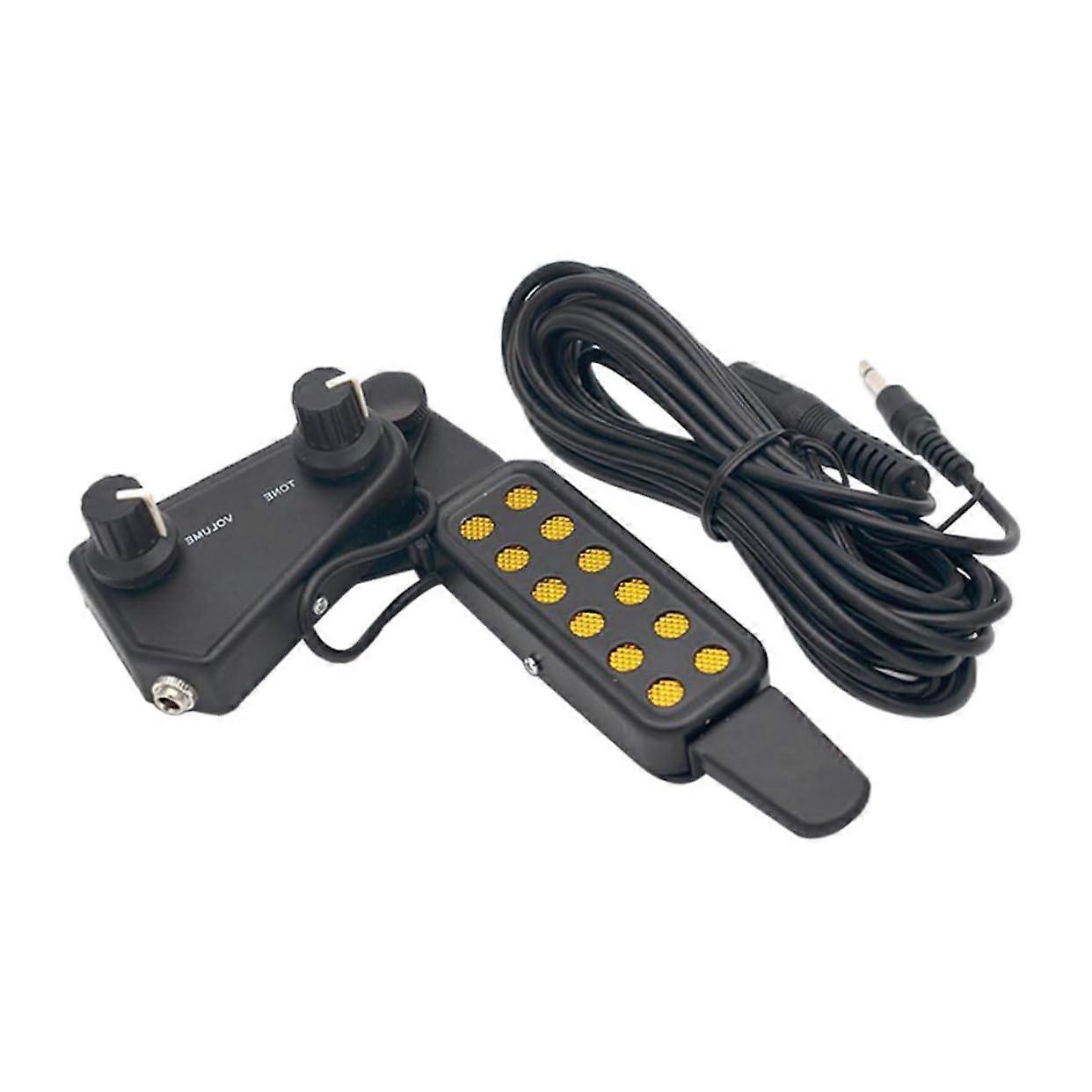 Acoustic Guitar Pickup Transducer With Volume And Tone Control Portable No-Damage Installation