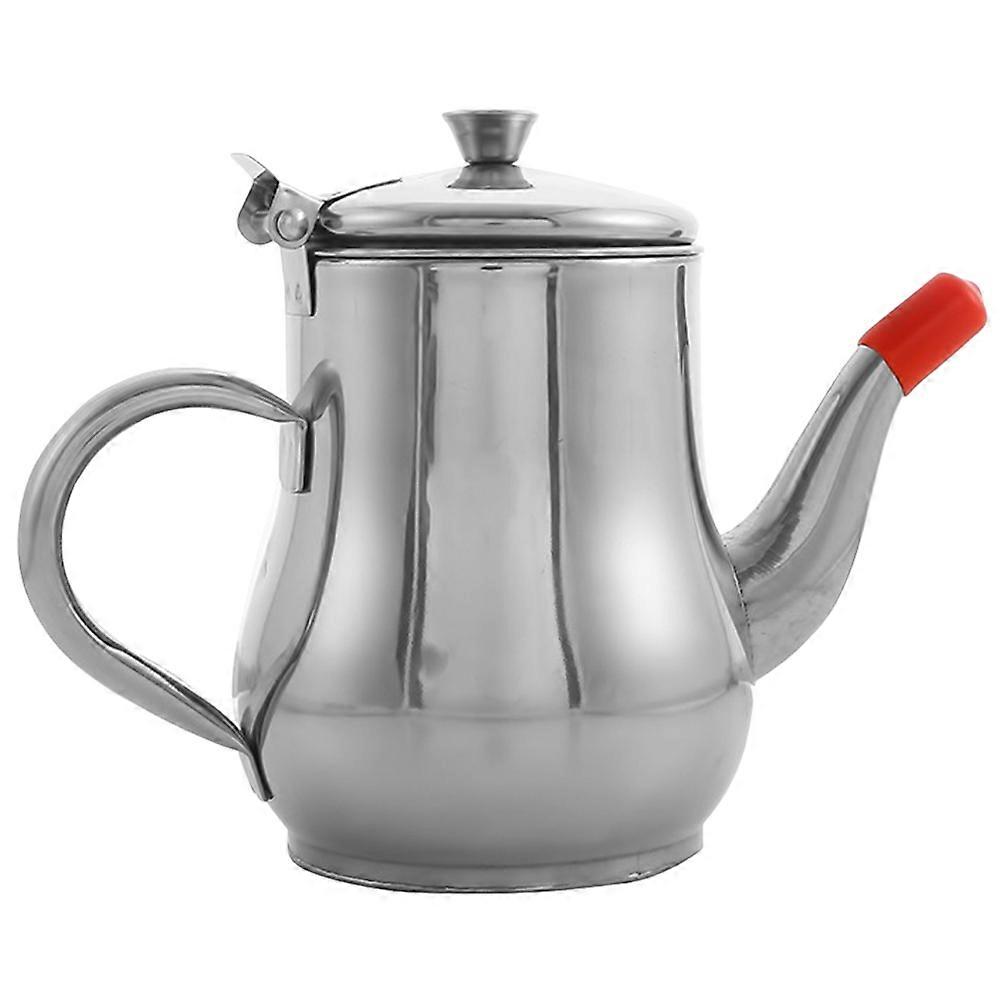 Oil Storage Container with Strainer, Made from Stainless Steel Material