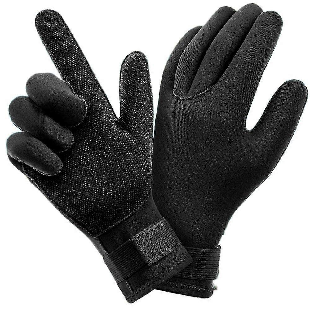 Neopren gloves 3mm Scuba Diving Thermal Anti Slip Neoprene (Size:S)