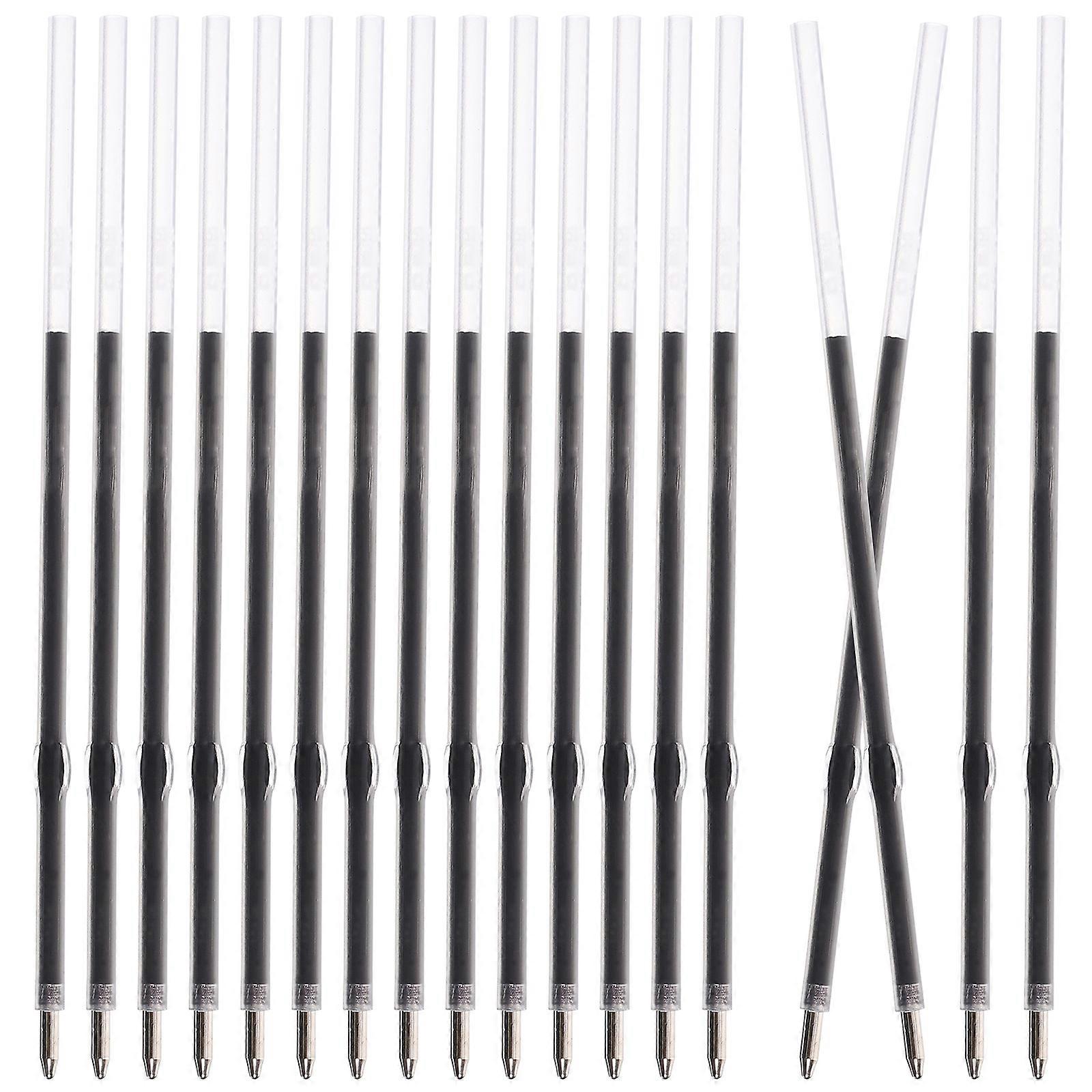 Black Gel Ink Pen Refills 100pcs Smooth Writing Press Type Replacement Refills for Office, School & Multi Function Use