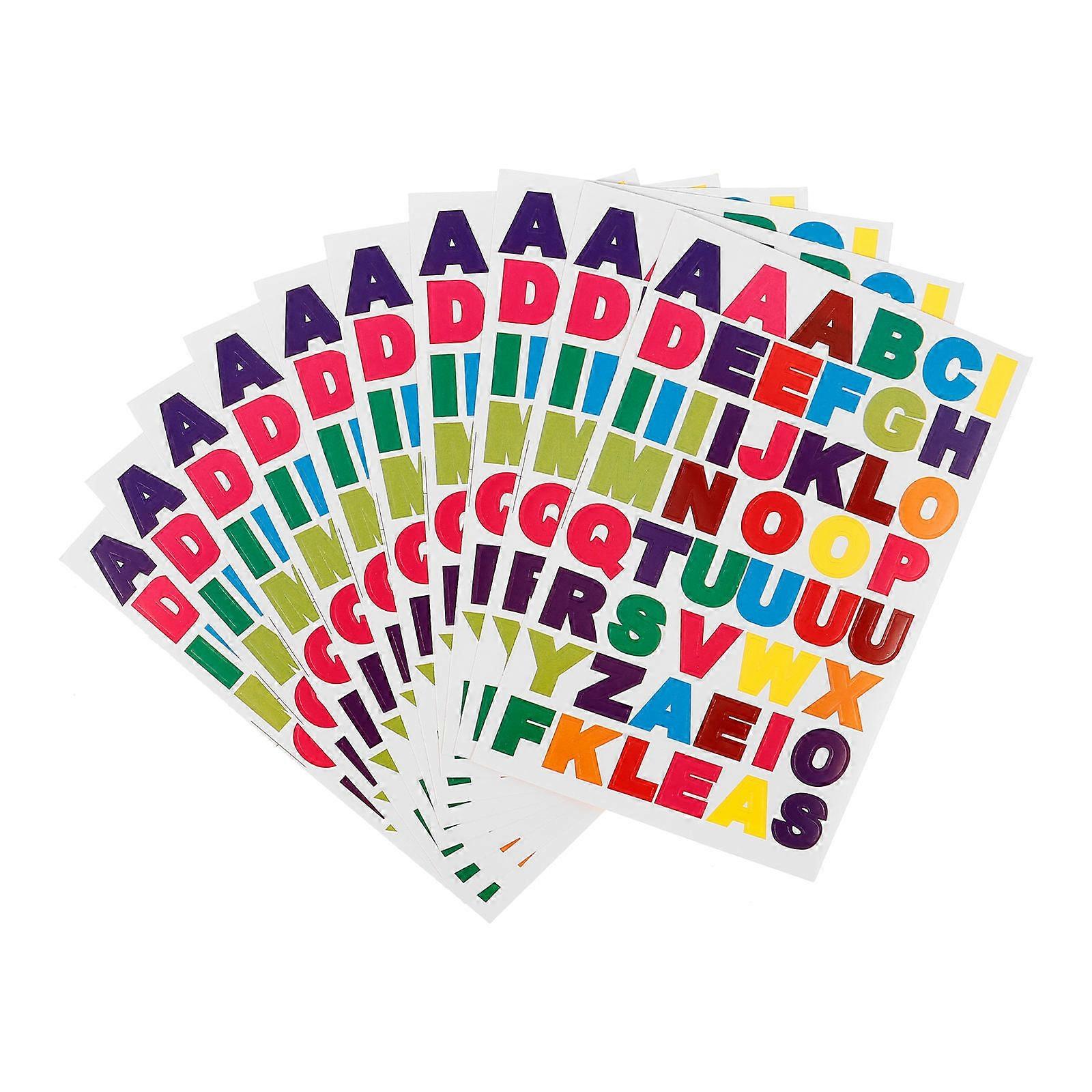 Creative Alphabet Stickers for Personalization, Teaching, and