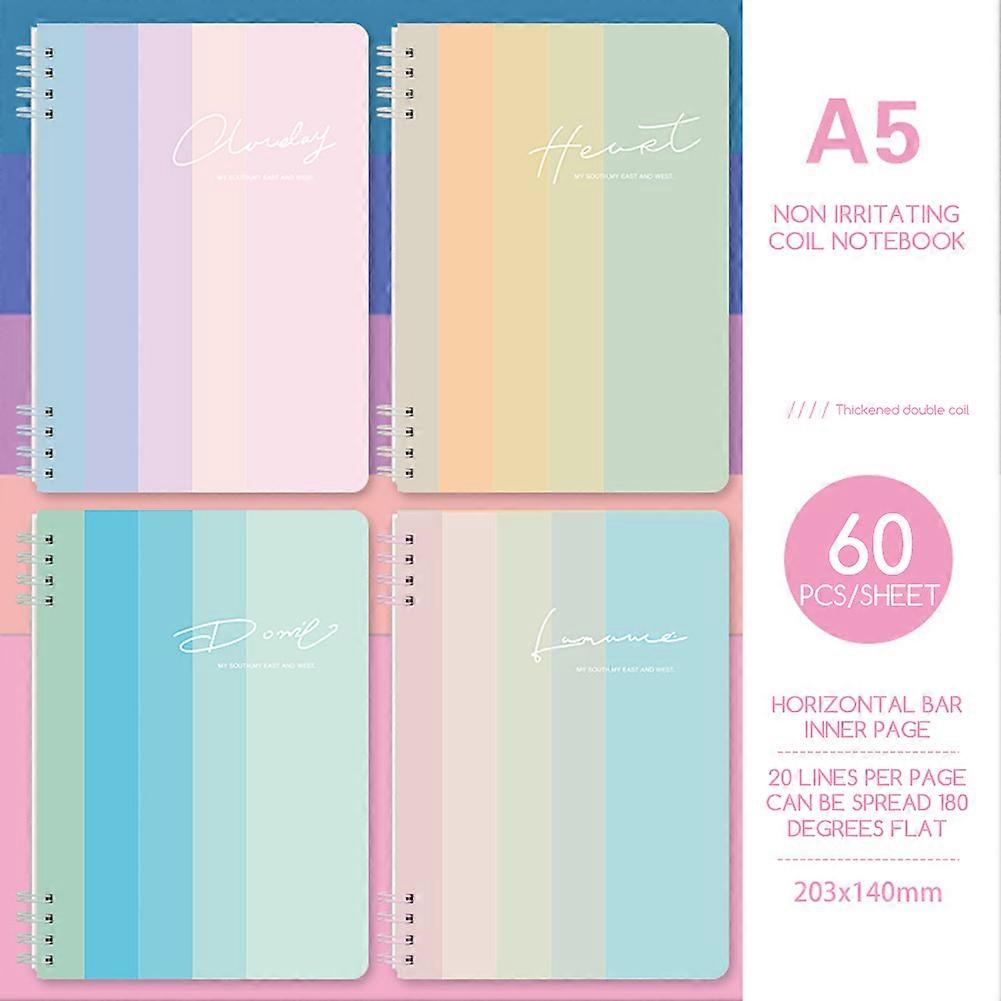 Set of 4 Aesthetic Spirals Notebook for Work Cute College Ruled Journals For Bible Journaling And More Target