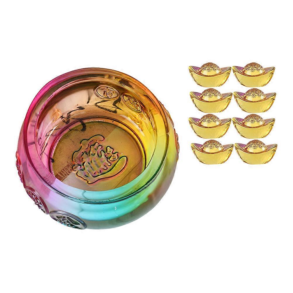 House Decoration For Living Room Cornucopia Centerpiece Glass Made Business present Home Accessory 1 Set