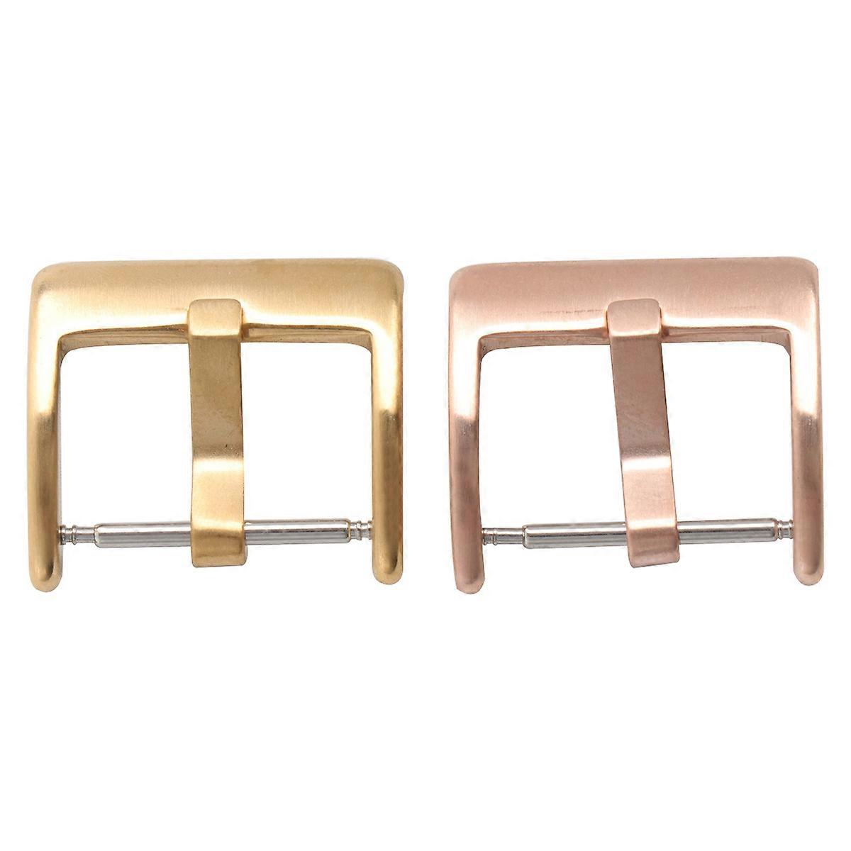 Stainless Steel Watchband Clasp Easy To Install Watch Replacement Accessories 0.9x0.7x0.2in 2Pcs