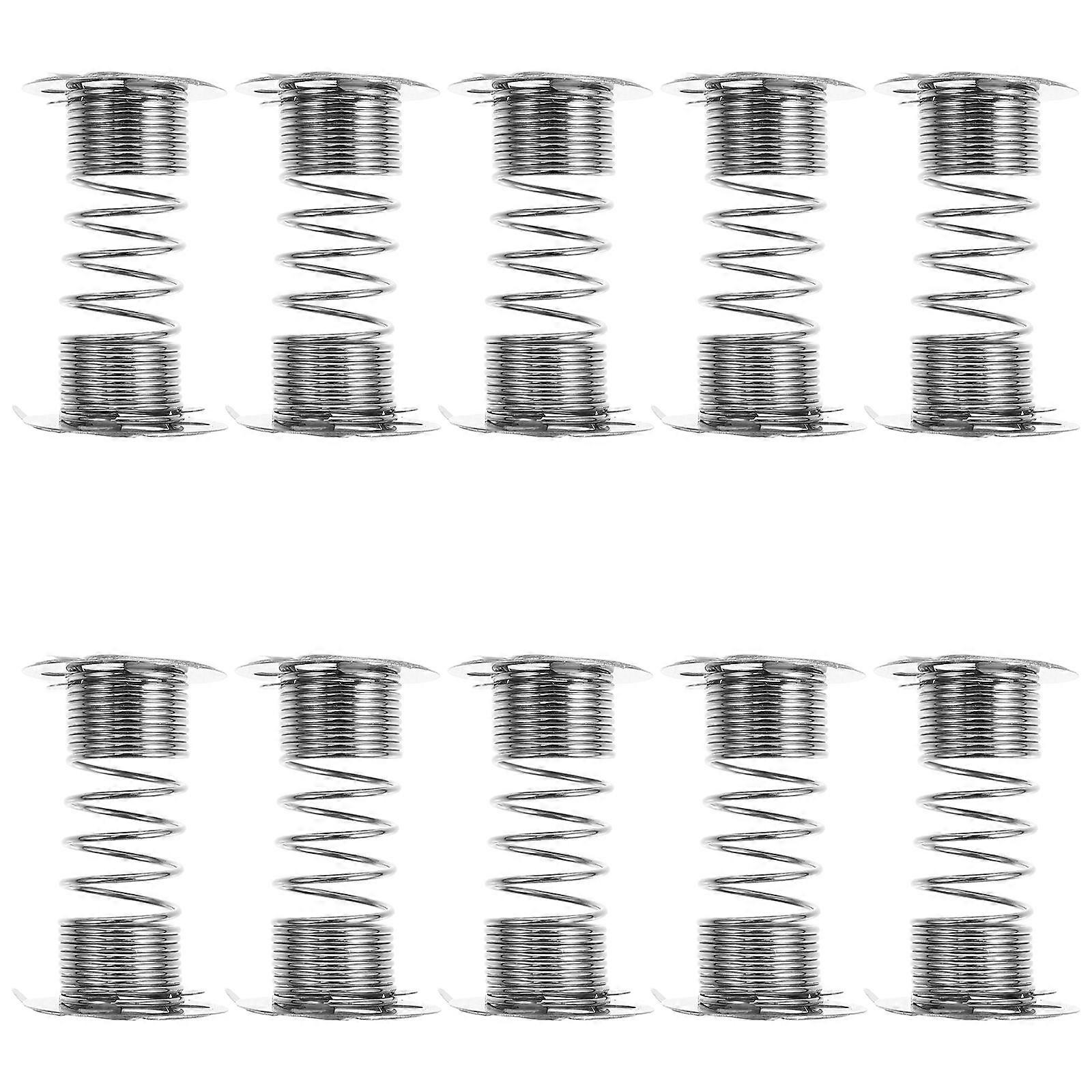 Mini Wobble Springs Car Dashboard Bobbleheads Metal Spring Base Diy Craft Base Versatile Use 10Pcs