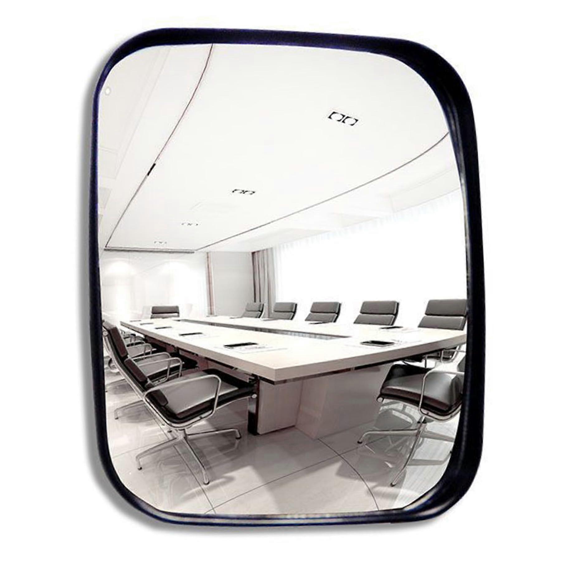 Convex Wide Angle Blind Spot Mirror 6.3x7.5 Inches Adjustable Safety Acrylic with PP Frame