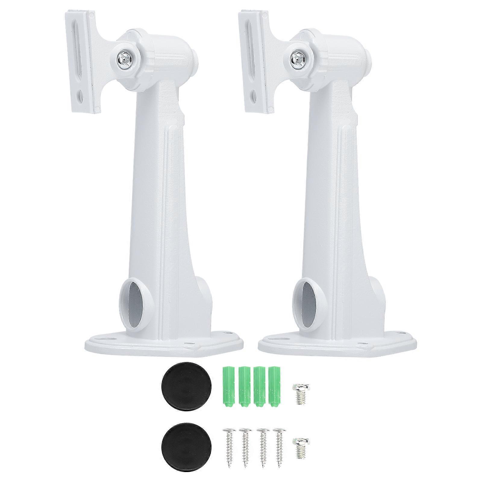 Universal Adjustable Camera Mount Bracket for Tree White Aluminium Alloy Sturdy and Spacesaving 2pcs