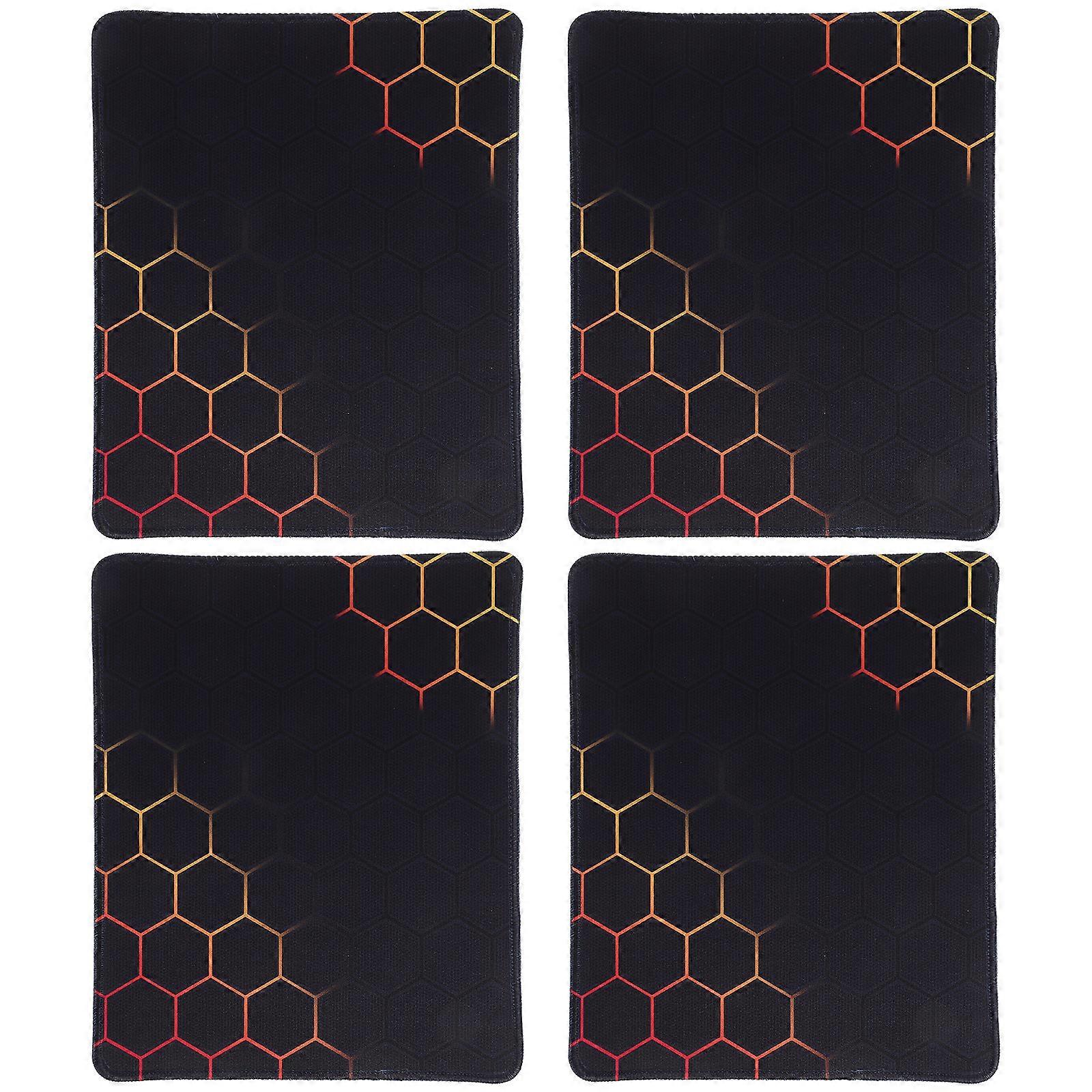 Small Mousepad Anti-skid for Desktop and Laptop 26X21X0.3CM 4Pcs