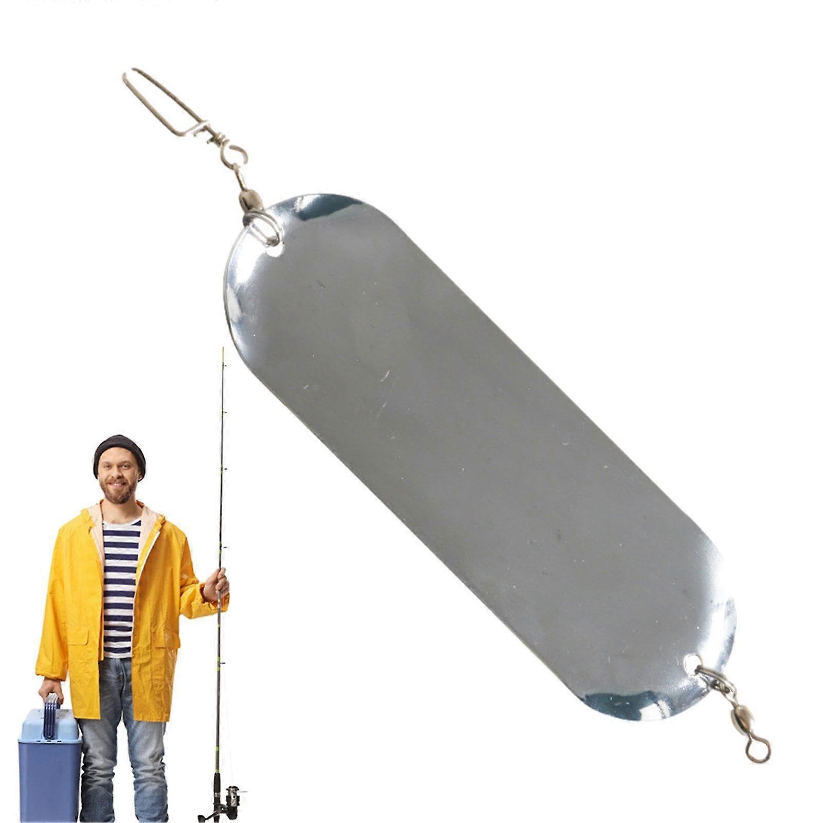 Trolling Blinker for Salmon, 4.5 Inch, 23g, Metal Flash Boards, Salmon Lure Bass 02
