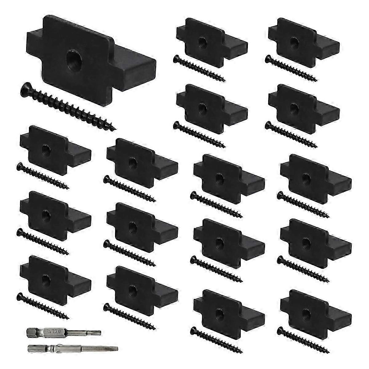 100PCS Hidden Fasteners Decking Fasteners for Composite Decking Hideaway Composite Deck Boards Fast