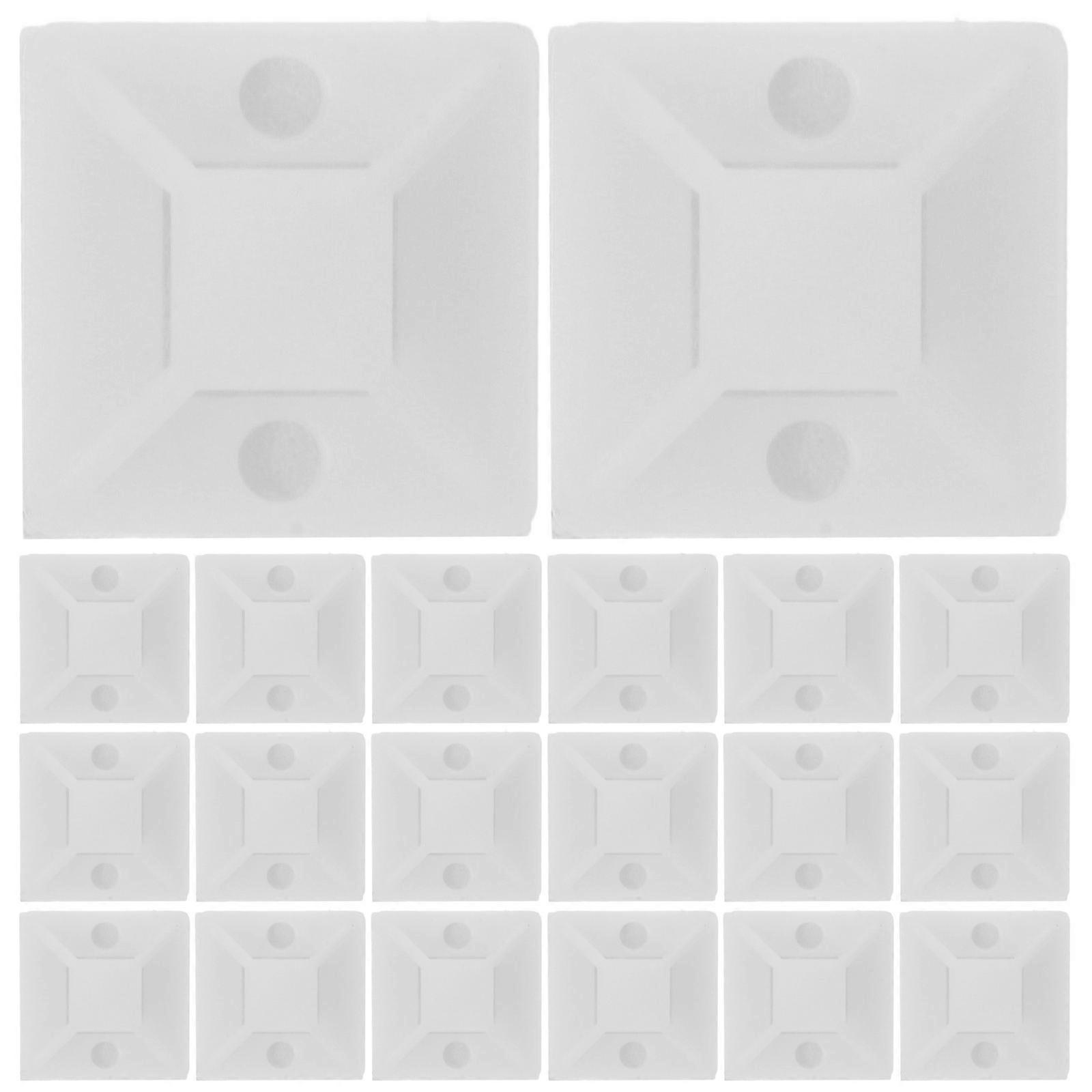 Cable Management Clips Zip Tie Mounts Long-term Use in Various Environments Cables Plastic Organization 500Pcs