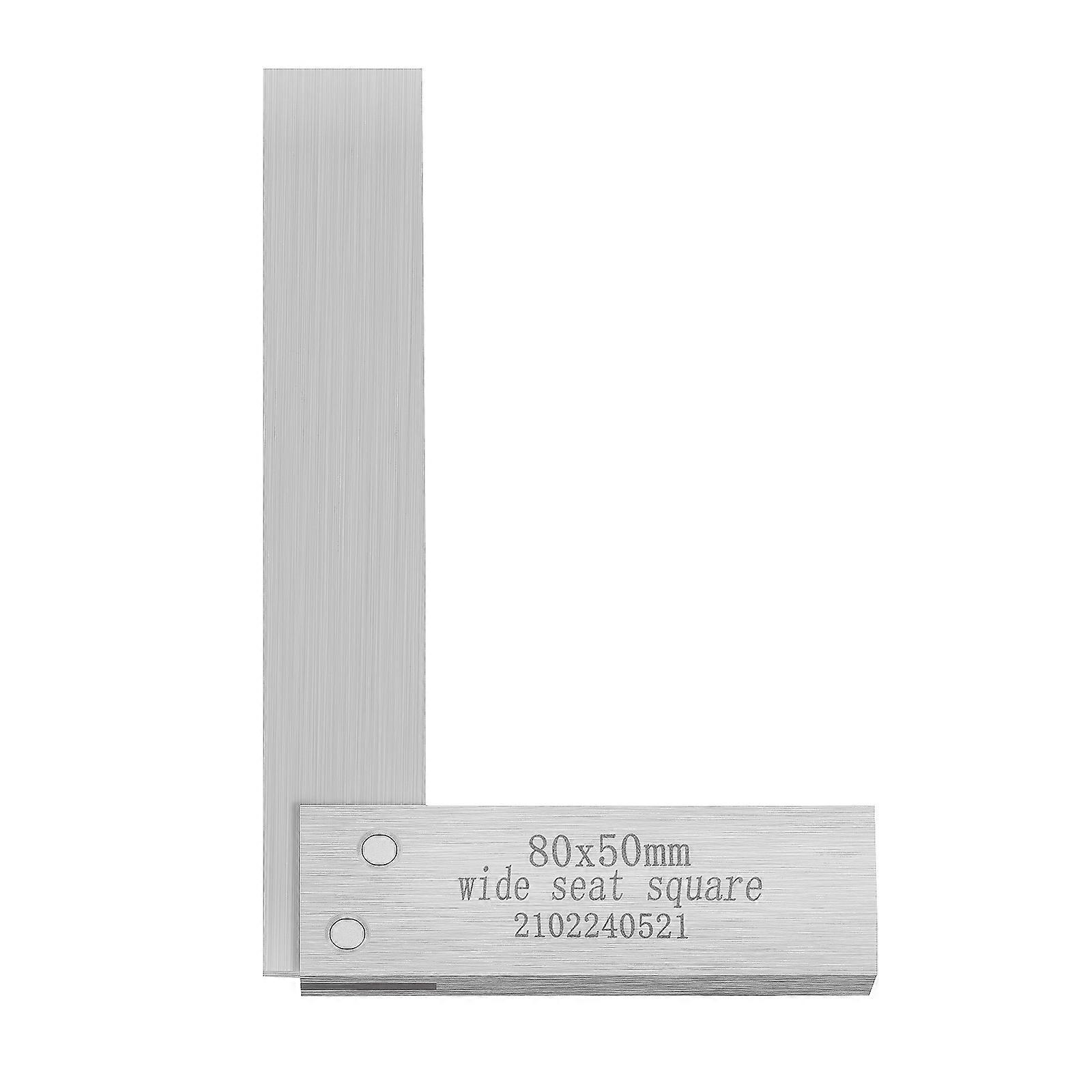 Square Ruler Tool L-Shaped Square Ruler Carbon Steel Angle Detection Home Use 1Pack