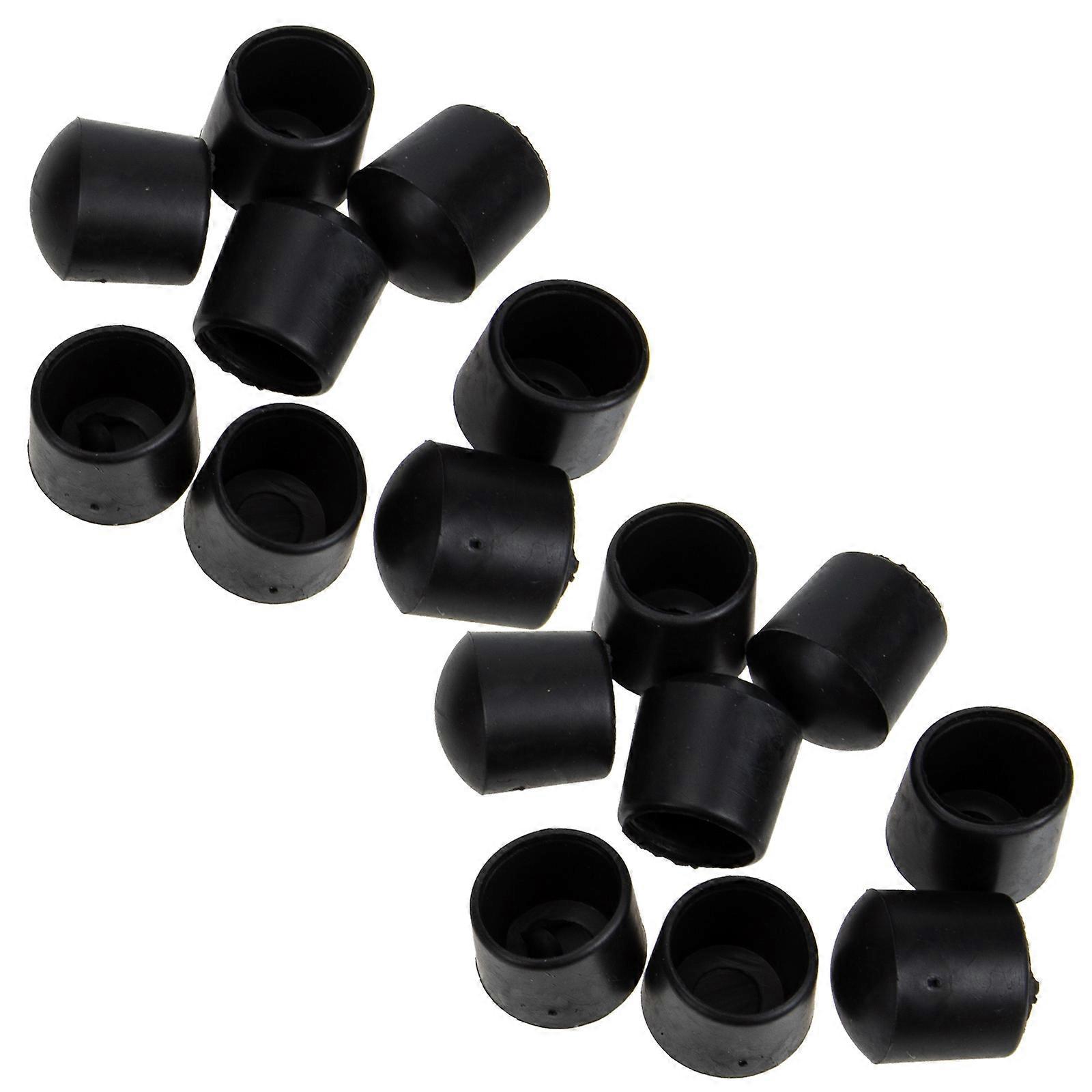 Foosball Rubber End Cap Safety Cushioning Protection For Table Soccer Play 16Pcs