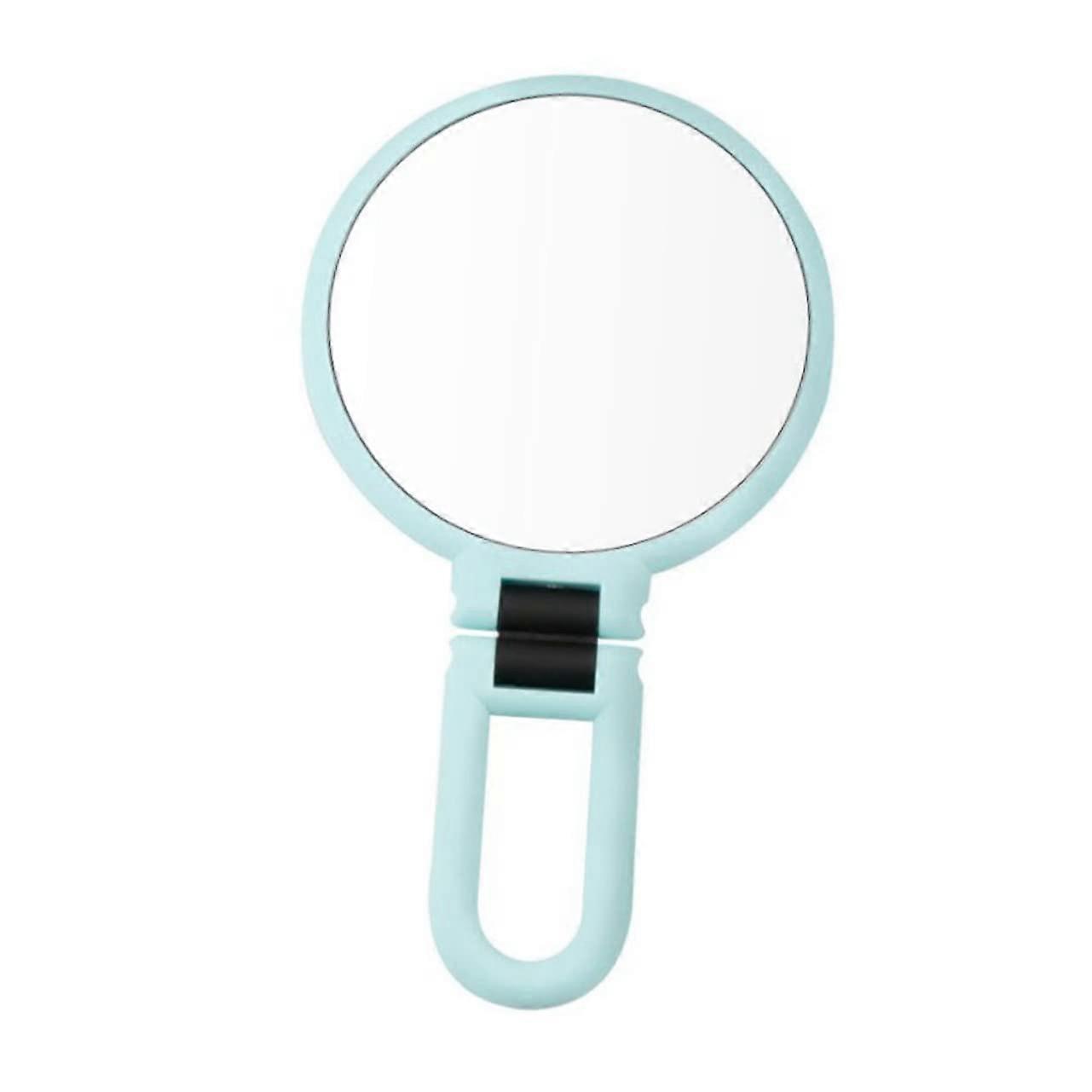 Travel Makeup Mirror with LED Light, Magnifying Feature, Portable Design, Round Shape, Ideal for Shaving and Cosmetic Use
