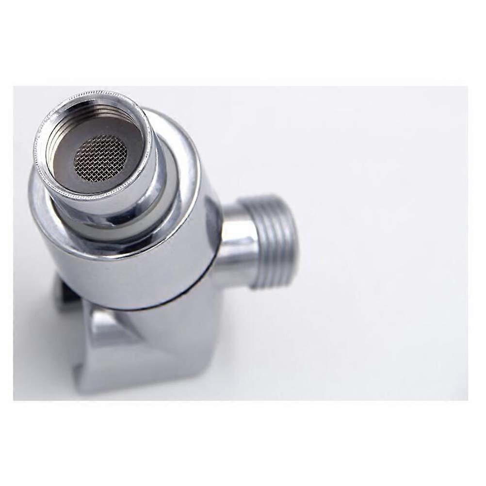 Handheld Shower Adapter for Wall Mount Bathroom Use Adjustable Silver 1Pack