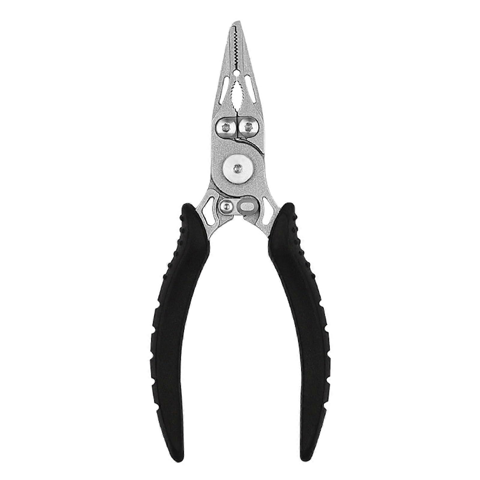 Portable Fishing Pliers Scissors with Locking Buckle for Cutting Fishing Lines, Stainless Steel Pliers for Easy Hook Removal and Simple Use