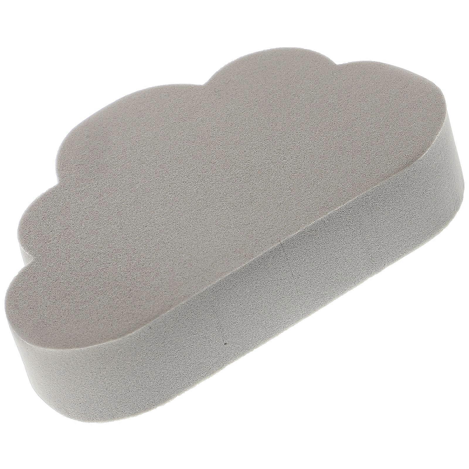 Cloud Shaped Sponge Cloud Shape Sponge Scrubber Grey Household Users 3.7X2.6X0.9in Cleaning 1Pack