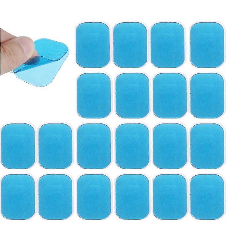 Gel Pads Muscle Toner Trainer Replacement Gel Pads - 20 Pack of Sticky Electrode Pads Compatible with EMS Devices