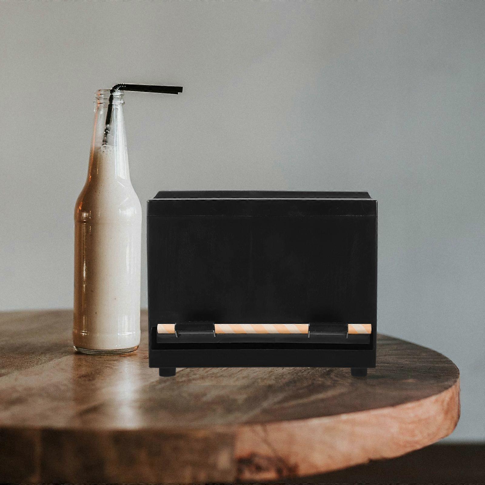 Push-type Automatic Straw Box Convenient Straw Case Practical Pipette Storage Container for Milk Tea Shop Cafe