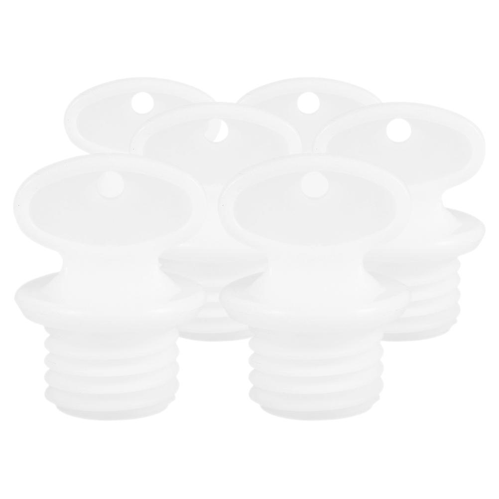 Reusable Pink Pvc Hot Water Bottle Cap For General Users Quick Refilling 6Pcs