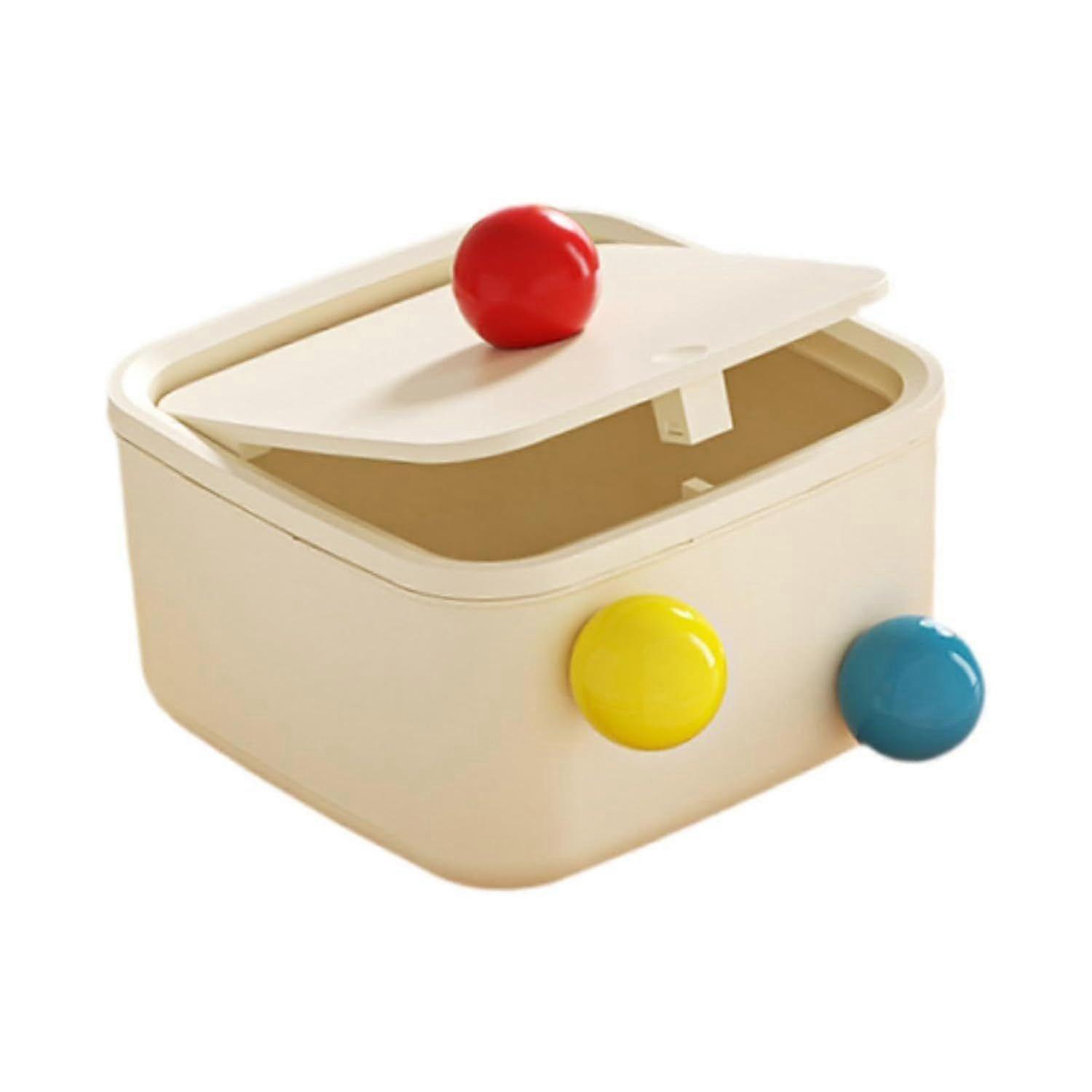 Creative Mini Trash Can Rubbish Container Desktop Storage Box Lightweight 15 cm x 15 cm x 8.5 cm