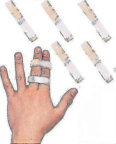 5 Pcs Finger Straps with No-slip Hook Loop for Padded Support, Reusable Splint for Injured Fingers Suitable for Various Brands