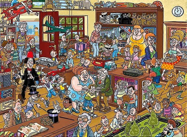 おもちゃ屋の1000ピースジグソーパズル木製ジグソーパズル子供と青年教育訓練減圧抵抗難しい遊びゲーム