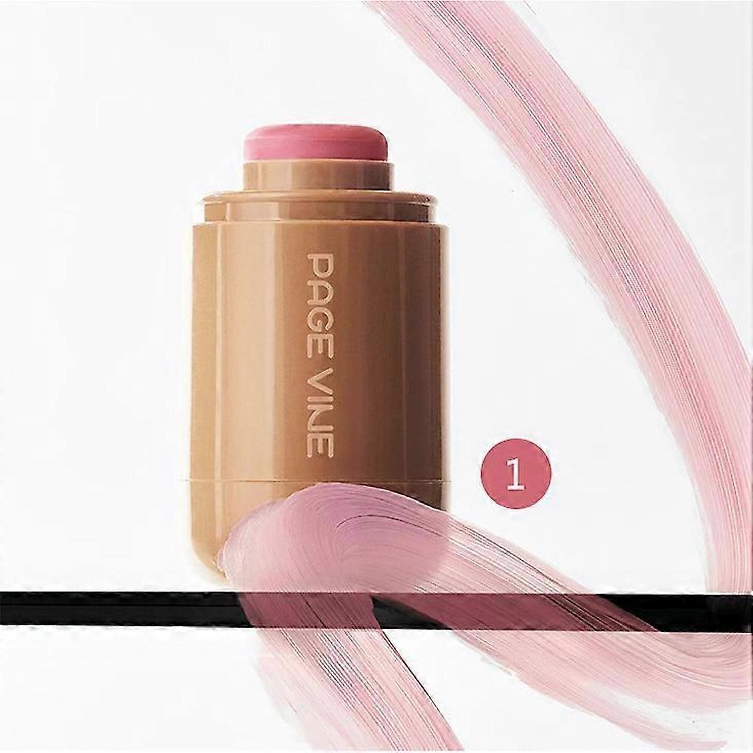 Pocket Blush Stick, 3-In-1 Buildable Natural Matte Blush Stick For Cheeks, Eyes, And Lips, Hydrating Formula, Non-Greasy, All Day Wear, Easy Applicati