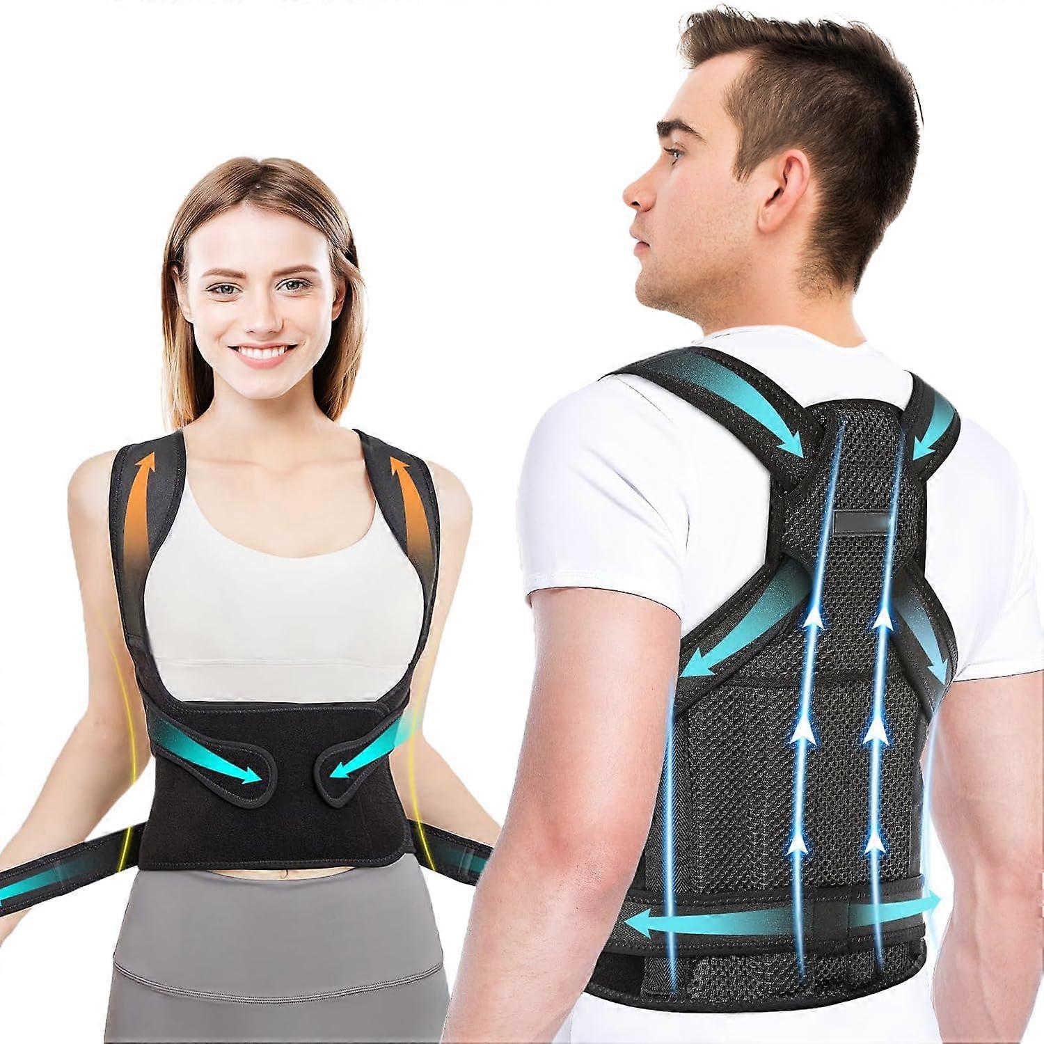 Posture Corrector for Men and Women, Back Support, Posture Corrector, Back Support, Back Support and Shoulders, Right Back Alignment (M)