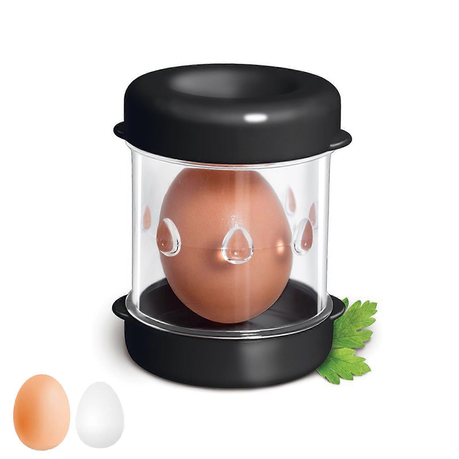 Egg Peeler - Manual Black Boiled Egg Peeler, Creative Eggshell Remover Tool for Easy Baking and Cooking Accessories